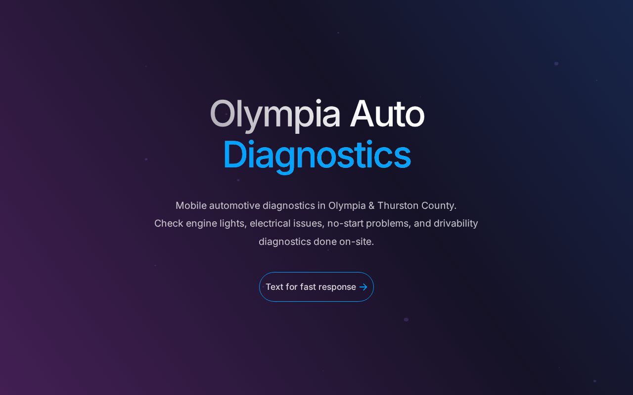 Olympia Auto Diagnostics